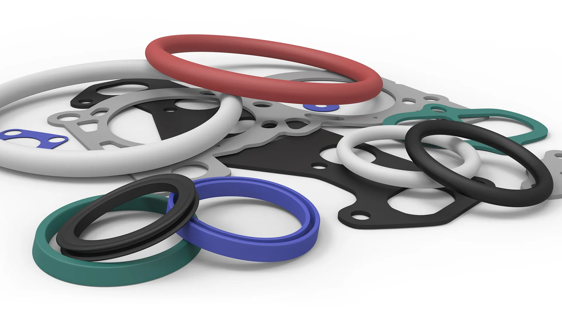 Plastic rings collection